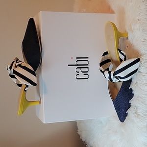 Women's Cabi Bow Kitten Heel Slip-on Mules Size: 7.5